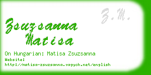 zsuzsanna matisa business card